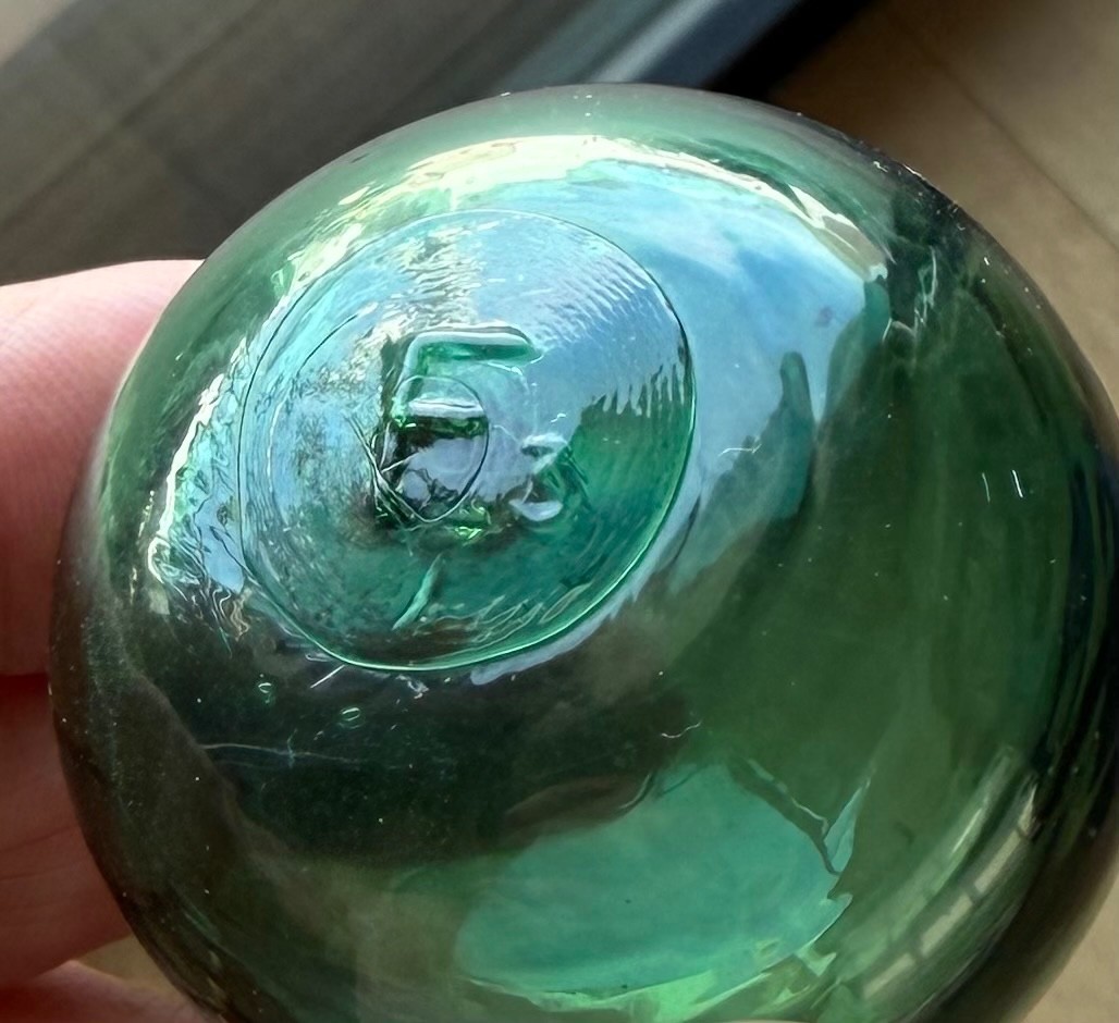 3 Norwegian glass fishing floats