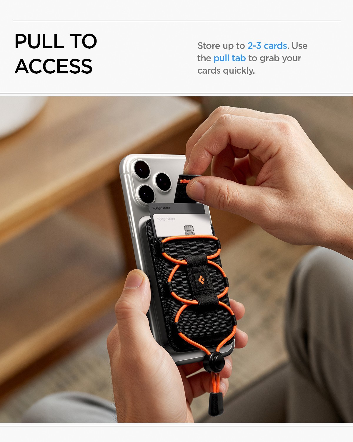 Spigen Magsafe Wallet | Tiefit (Mag Fit) Card Holder in Black for iPhone