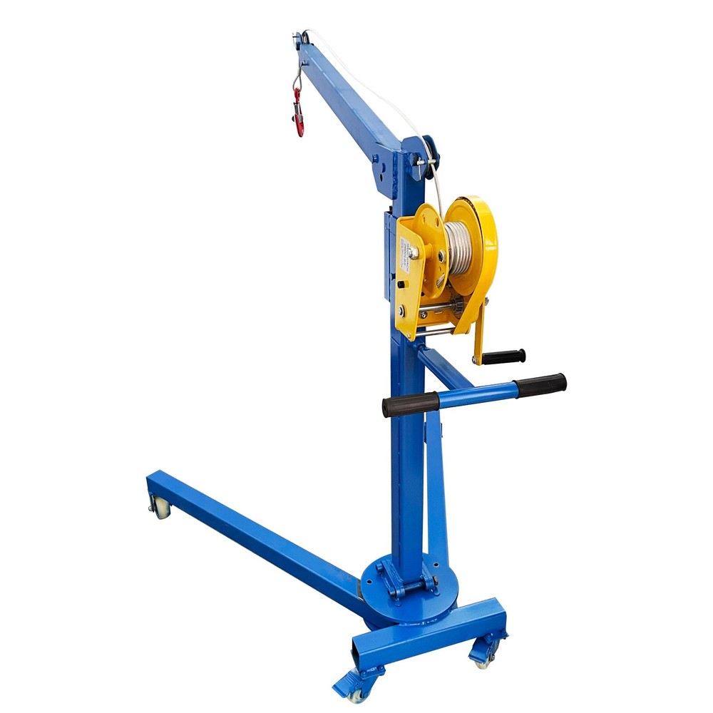 Small Portable Folding Elevator Hoist Lifting Machine Hand Crane Max. 1100LBS