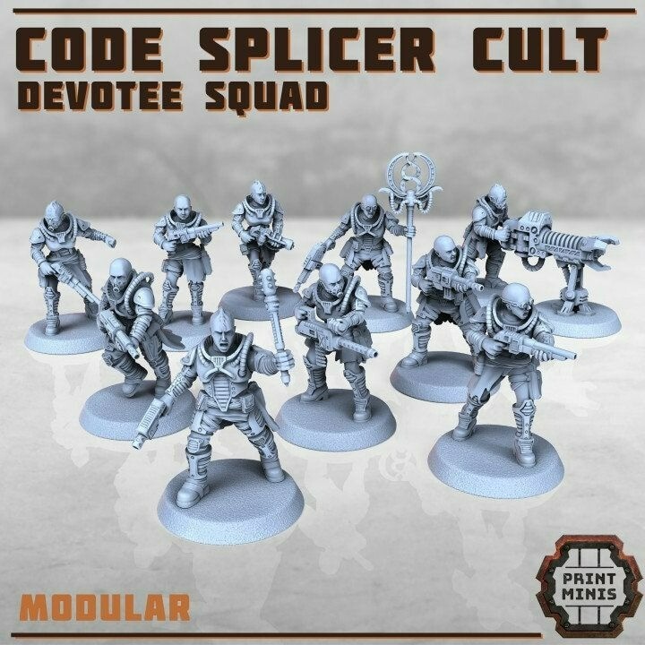 Devotee Squad Code Splicer Cult Religious Intergalactic Super Soldiers Marines S