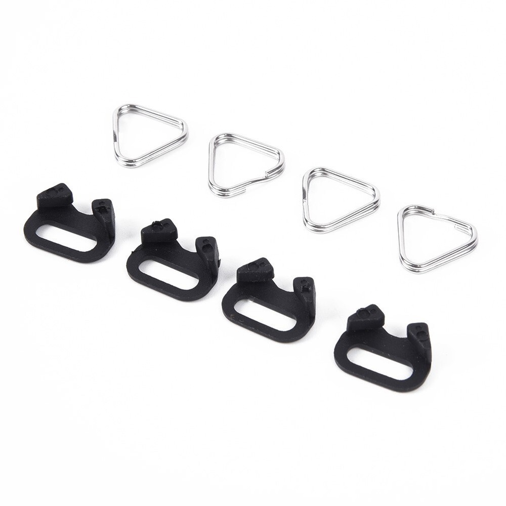 4pcs Triangular Split Rings for Camera Back Belt Strap Buckle Accessories