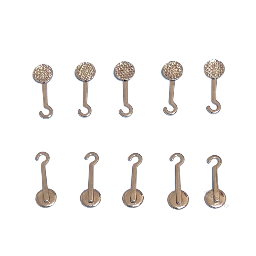 20 Dental Orthodontic Adhesive Crimpable Hook Bonding Sliding Button Right Left