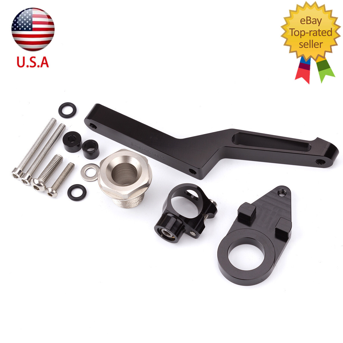 For Kawasaki Ninja 600 ZX636 ZX6R 2009-2024 Steering Damper Bracket Mount Kit