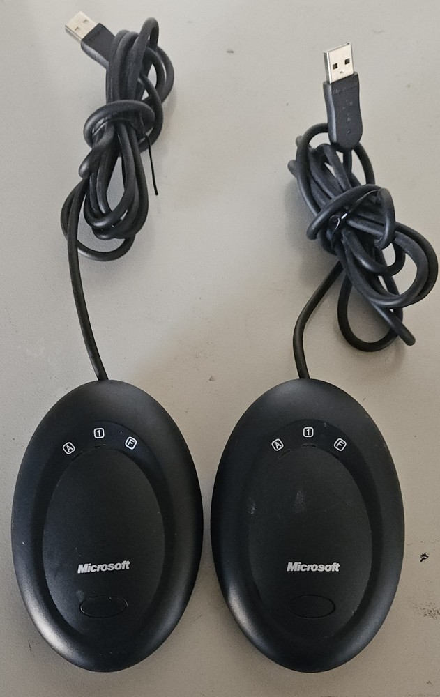 2 units Microsoft Wireless Optical Desktop Receiver 3.1 Model 1028