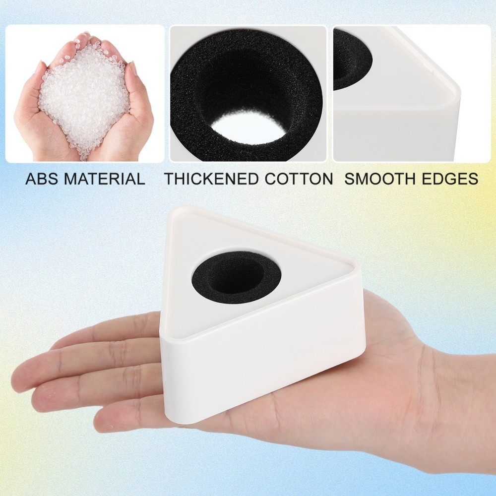 2 Pcs Triangular Interview Logo Mic Flag Station Microphone Clip