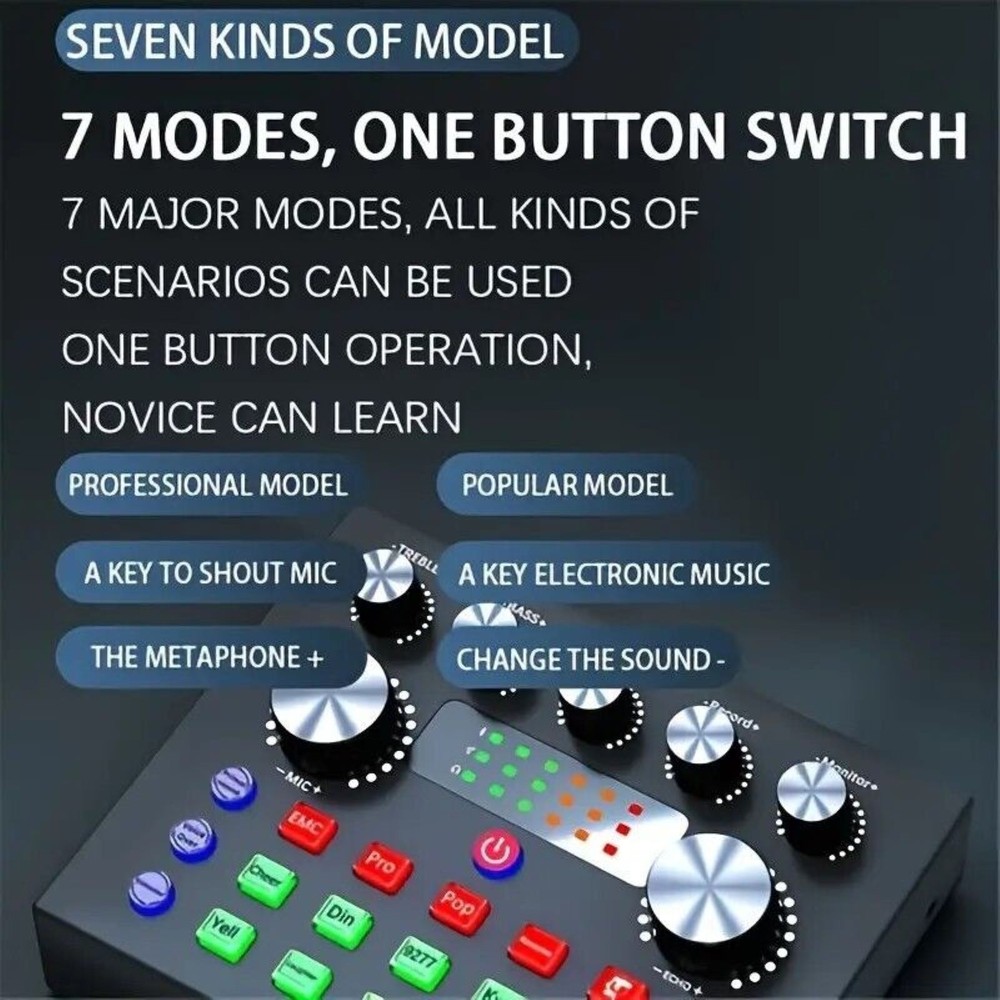 Universal V8S Sound Card For Multiple Devices Bluetooth Wireless Accompaniment
