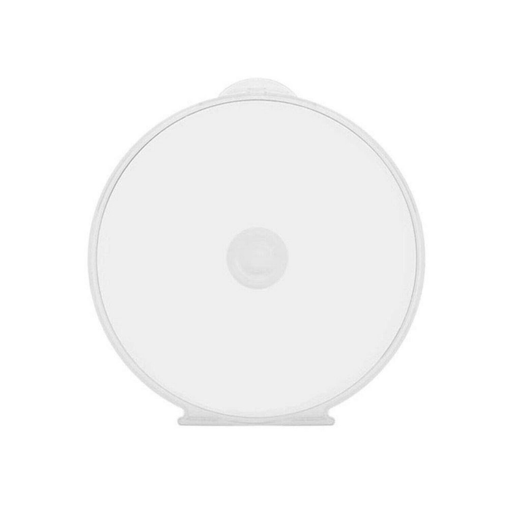 Maxtek 50 Pack Clear Transparent Round Clamshell CD DVD Case, with Lock