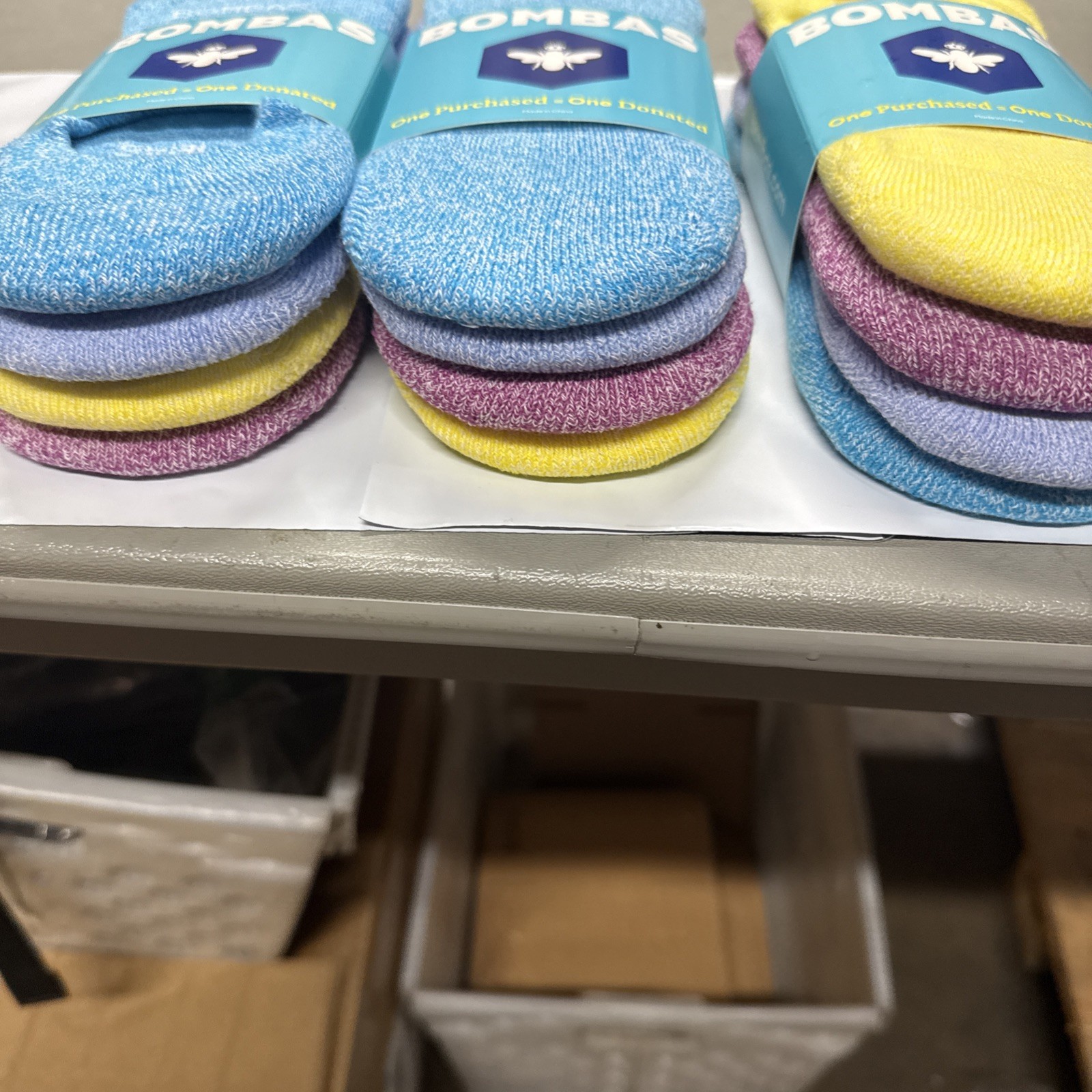 12Pack Bombas Women's Lightweight No Show Socks Mixed Bright Colors Size Medium