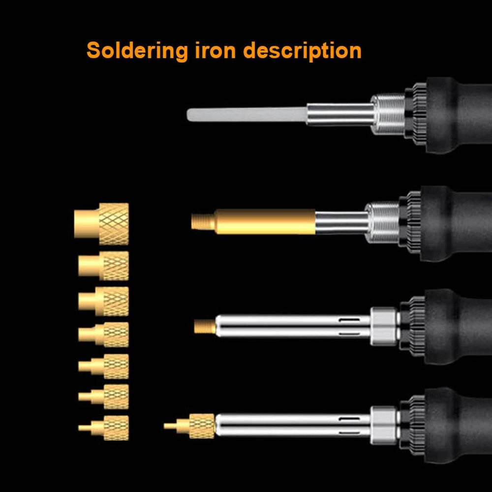 60W Digital Soldering Iron Heat Set Insert Tool with Kit