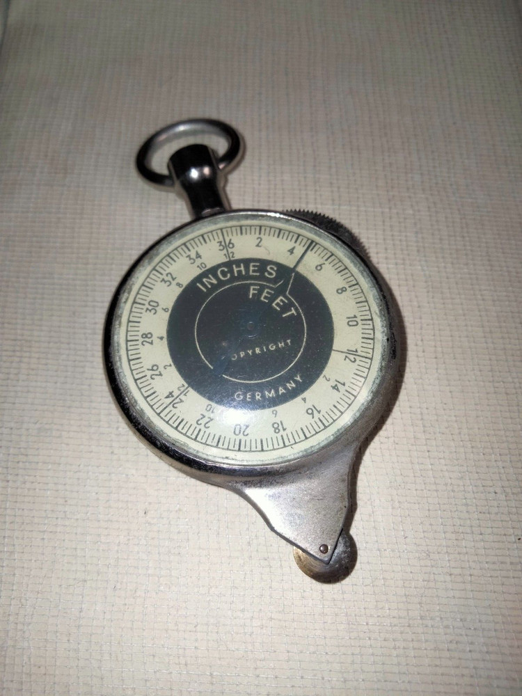 ALVIN OPISOMETER 2 SIDED MAP MEASURING READING GERMANY WW2