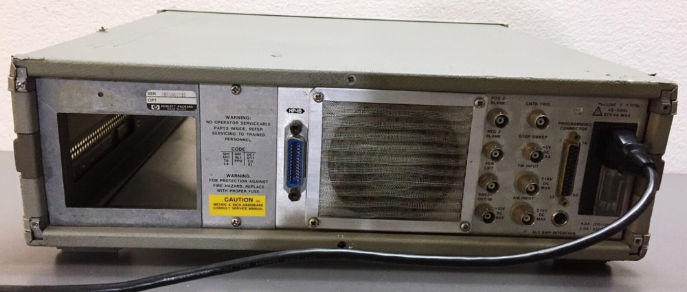HP 8350B Sweep Oscillator Mainframe without Plug-In