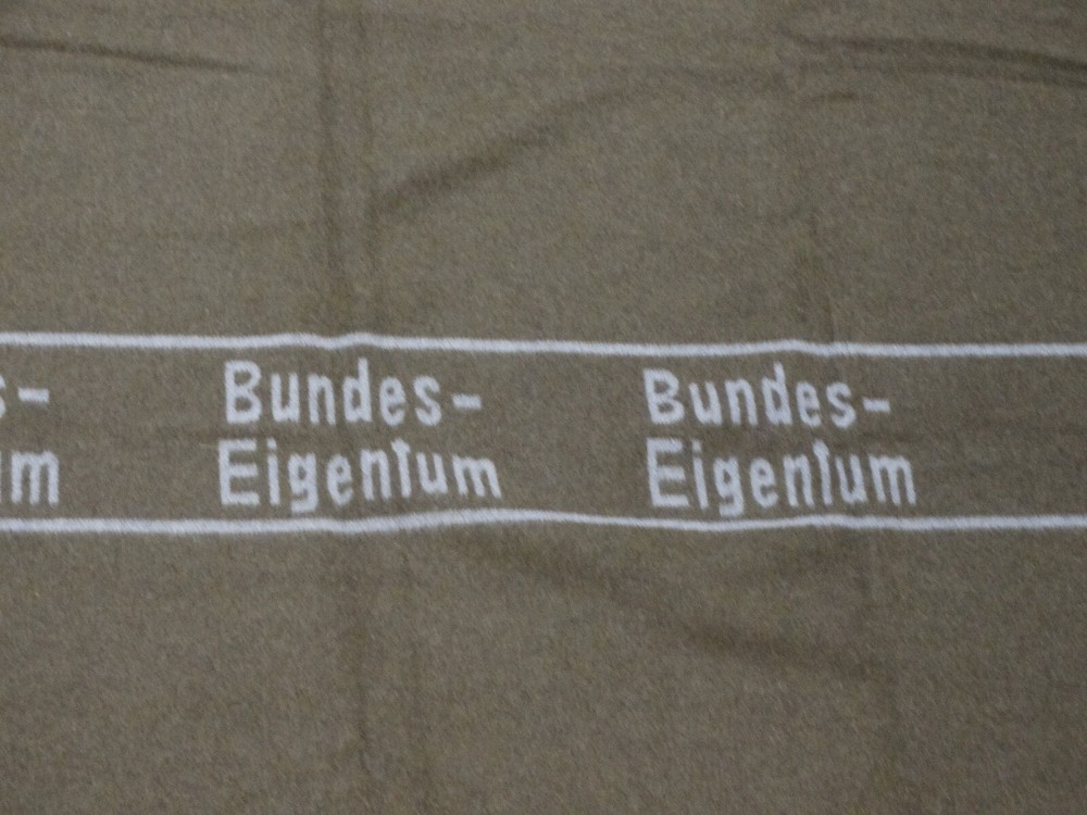 German Army "Bundes-Eigenium" Wool Blanket