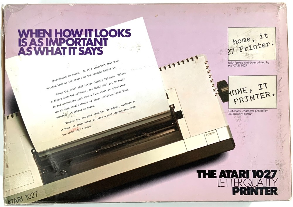 Vintage Atari 1027 Letter Quality Printer