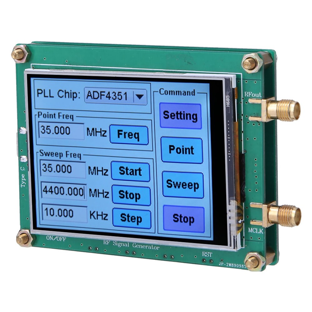 Full Touch Screen Signal Generator RF ADF4350 Module For Wireless Infrastructure