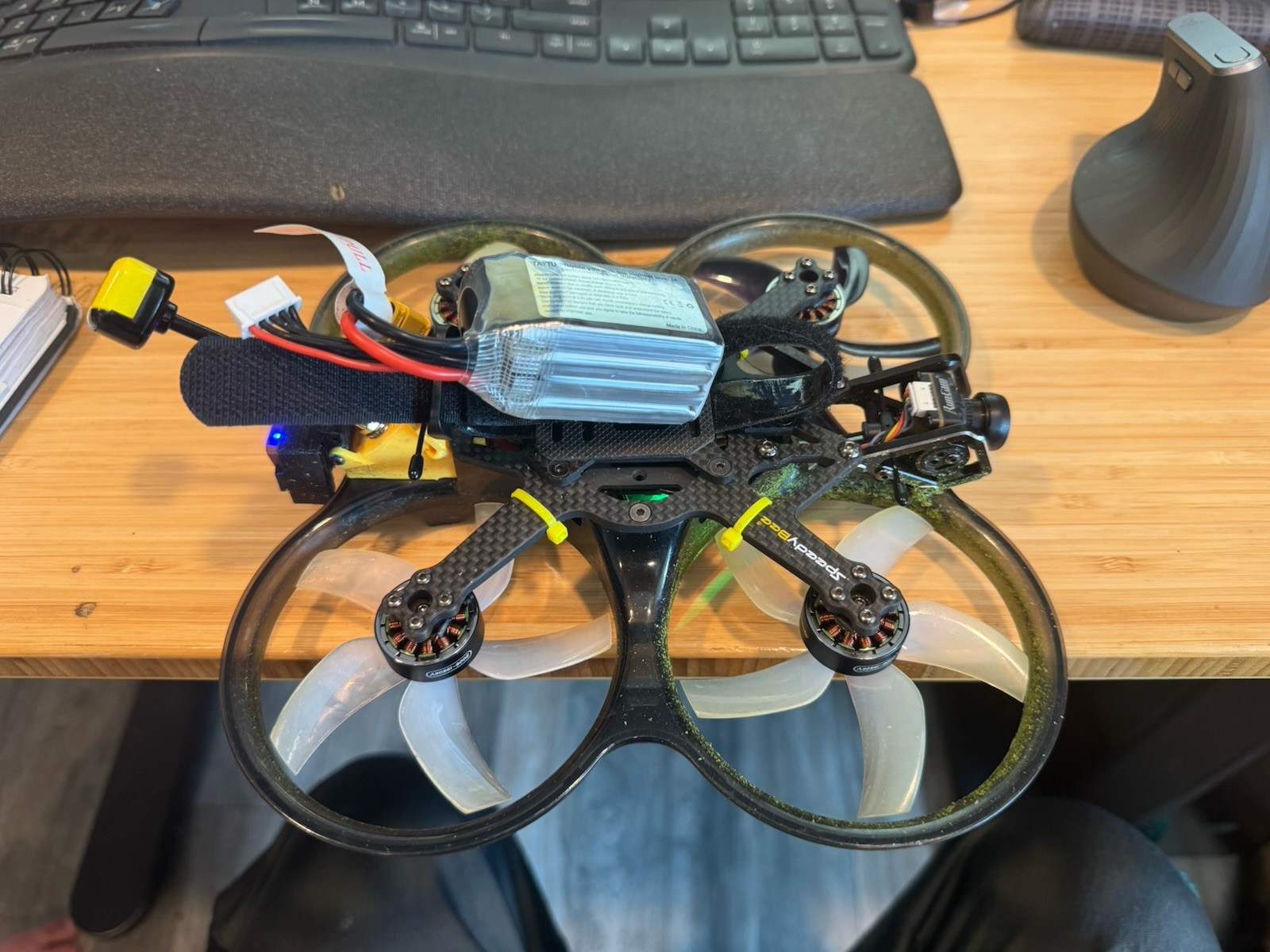 3.5” Inch Cinewhoop speedybee F405 Stack, Tx800 Analog VTX, 4S, GPS, 2006-1950kv