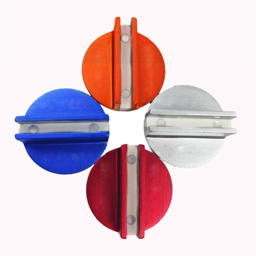 Premium Slotted Universal Magnetic Jack Pad Pinch Weld Frame Rail Adapter Red