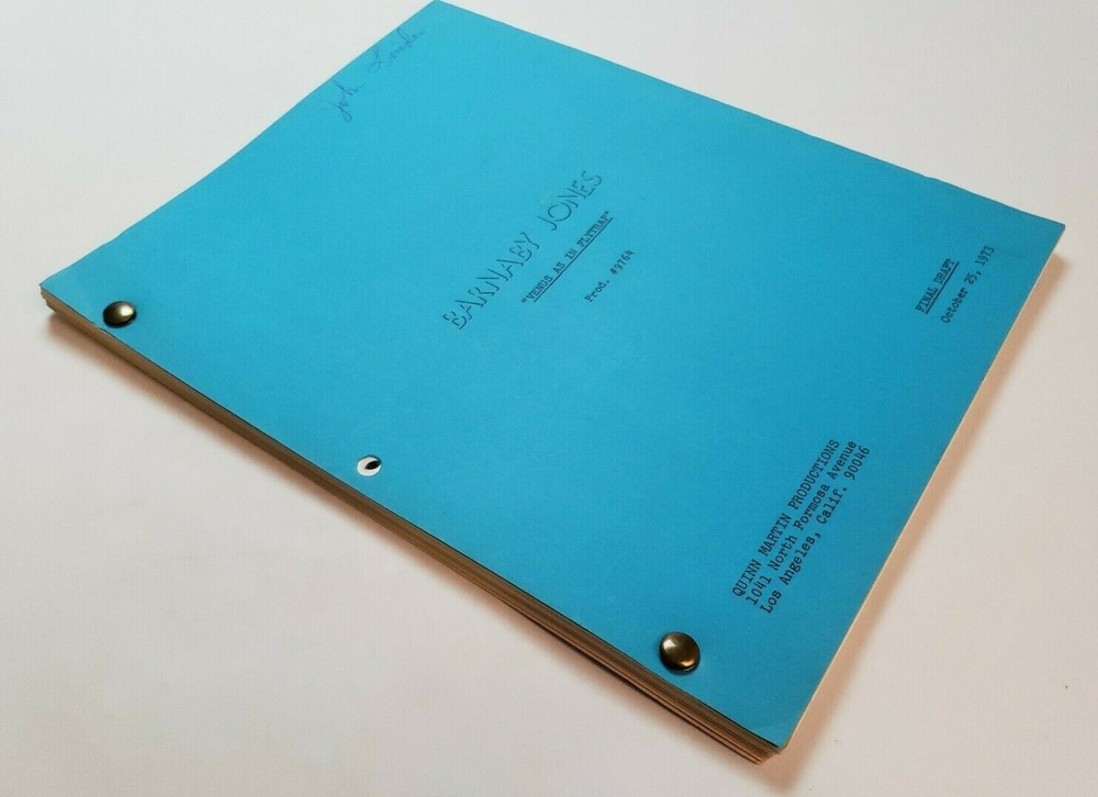 BARNABY JONES / Robert Heverly 1973 TV Script, Jack Ging "Venus as in Flytrap"