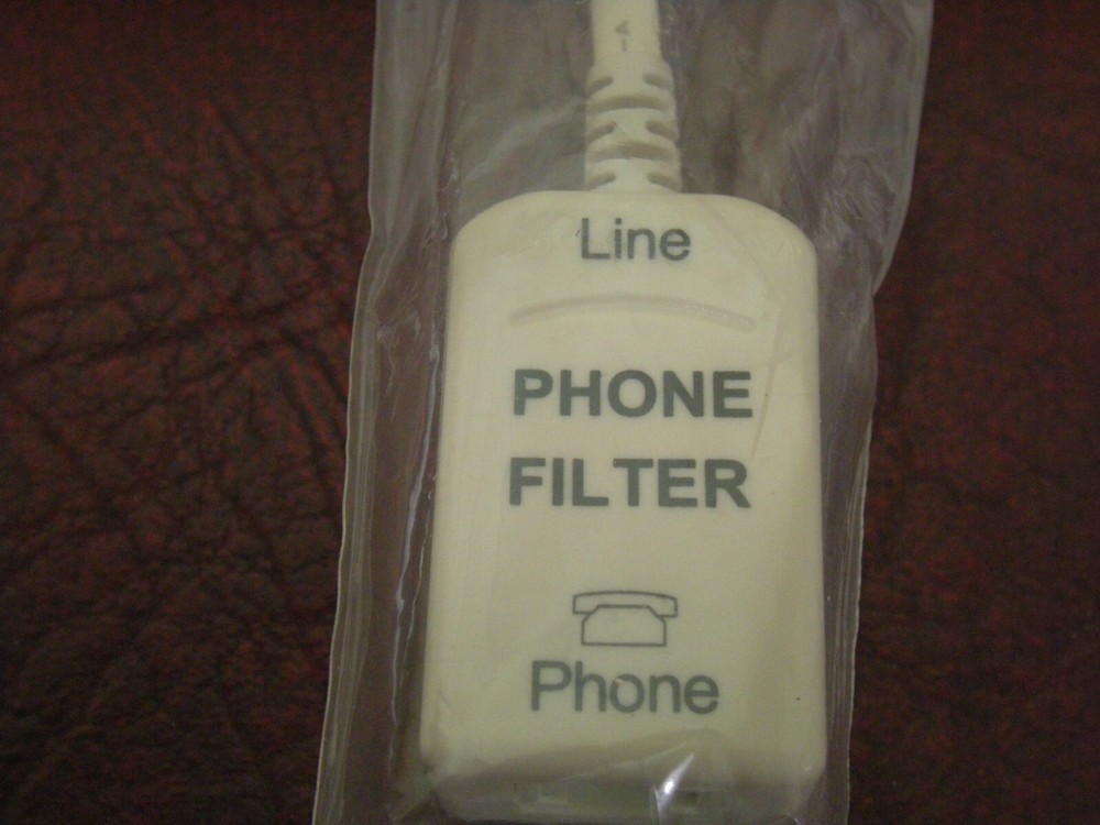 Inline Phone Filter, Model 4000033, New - still in sealed package