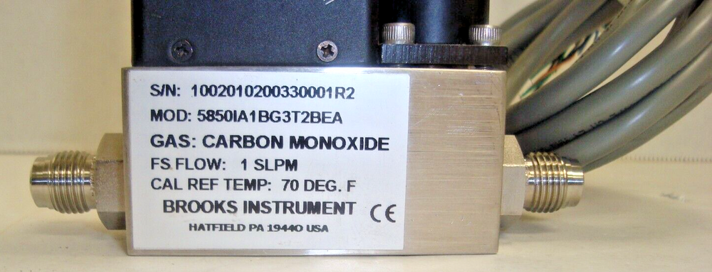 Brooks Mass Flow Controller, 5850i A1BG3T2BEA, with 4 ft Cable