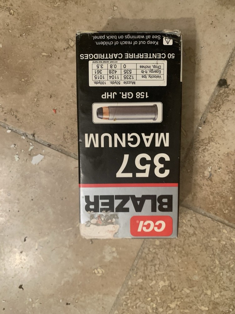 Vintage CCI 357 Magnum Ammunition Box Empty Nice