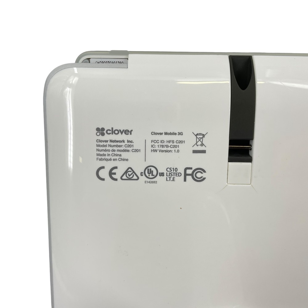 Clover C201 Mobile POS Touchscreen Card Reader & P200 mobile printer #U3340