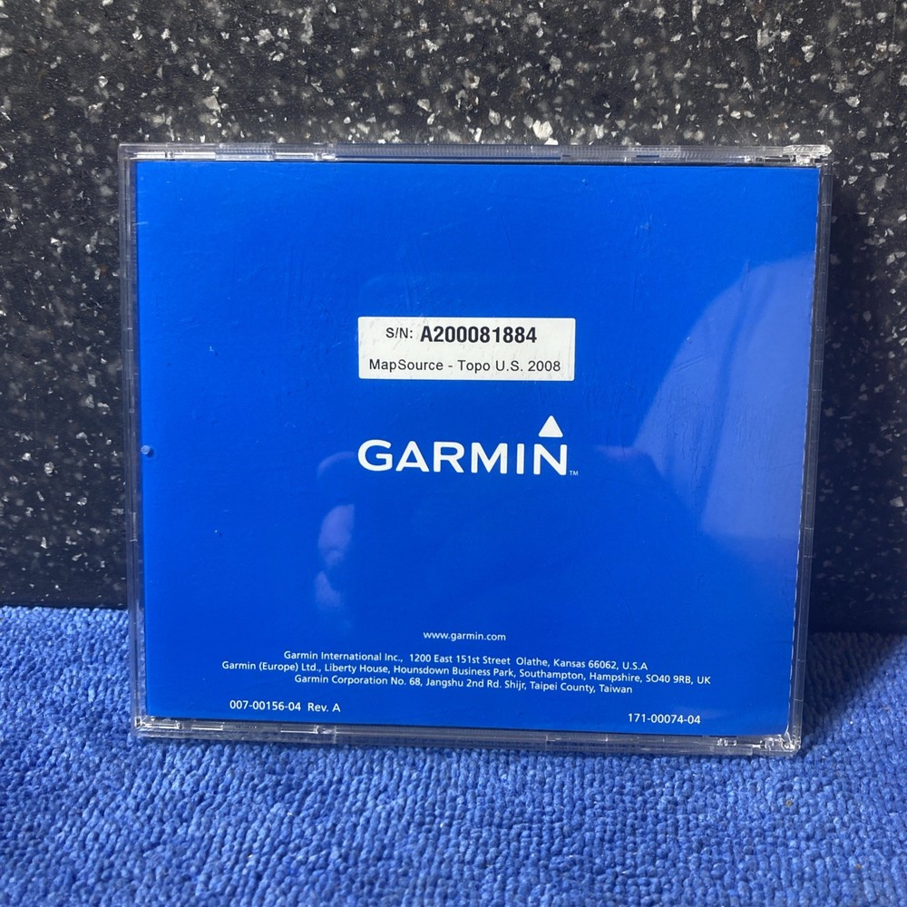 GARMIN GPS TOPO US 2008 Software Version 4.00 for Windows DVD