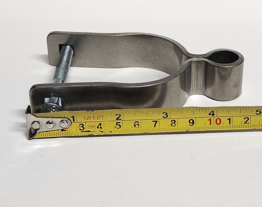 2 Pcs Chain Link Fence Gate Post Hinge for Outside Diameter Post/Pipe Pressed