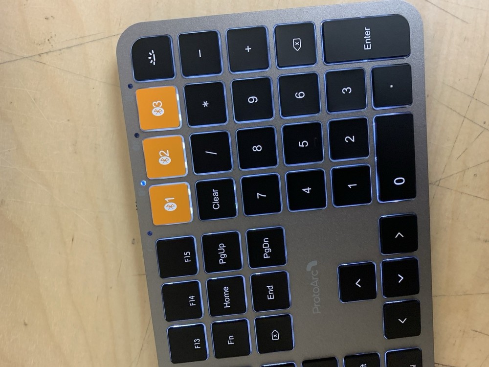 ProtoArc Backlit Bluetooth Keyboard & Mouse KM100-A for Mac Full Size Wireless