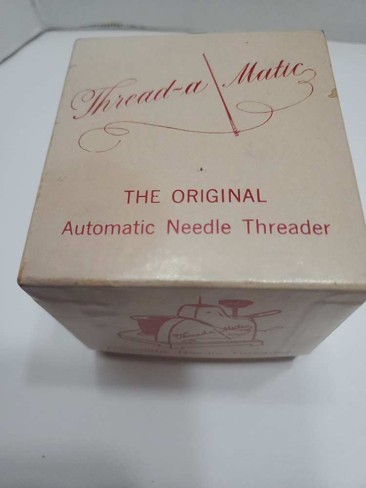 VINTAGE NELPIN THREAD-A MATIC AUTOMATIC NEEDLE THREADER MODEL #72 WITH BOX