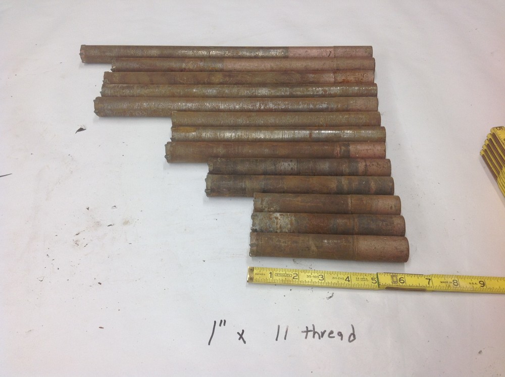 (13)  Drillco 1"  x 11 Thread Concrete Core Carbide Drill Bit, .  USED
