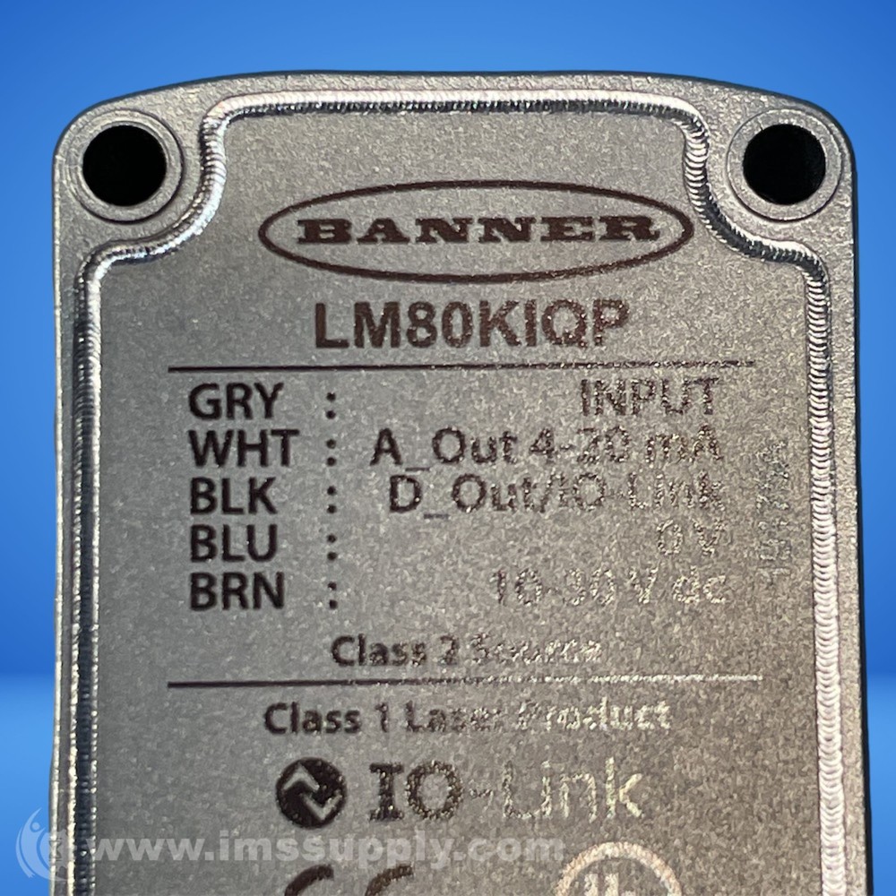Banner Engineering Corp. LM80KIQP Laser Displacement Sensor USIP