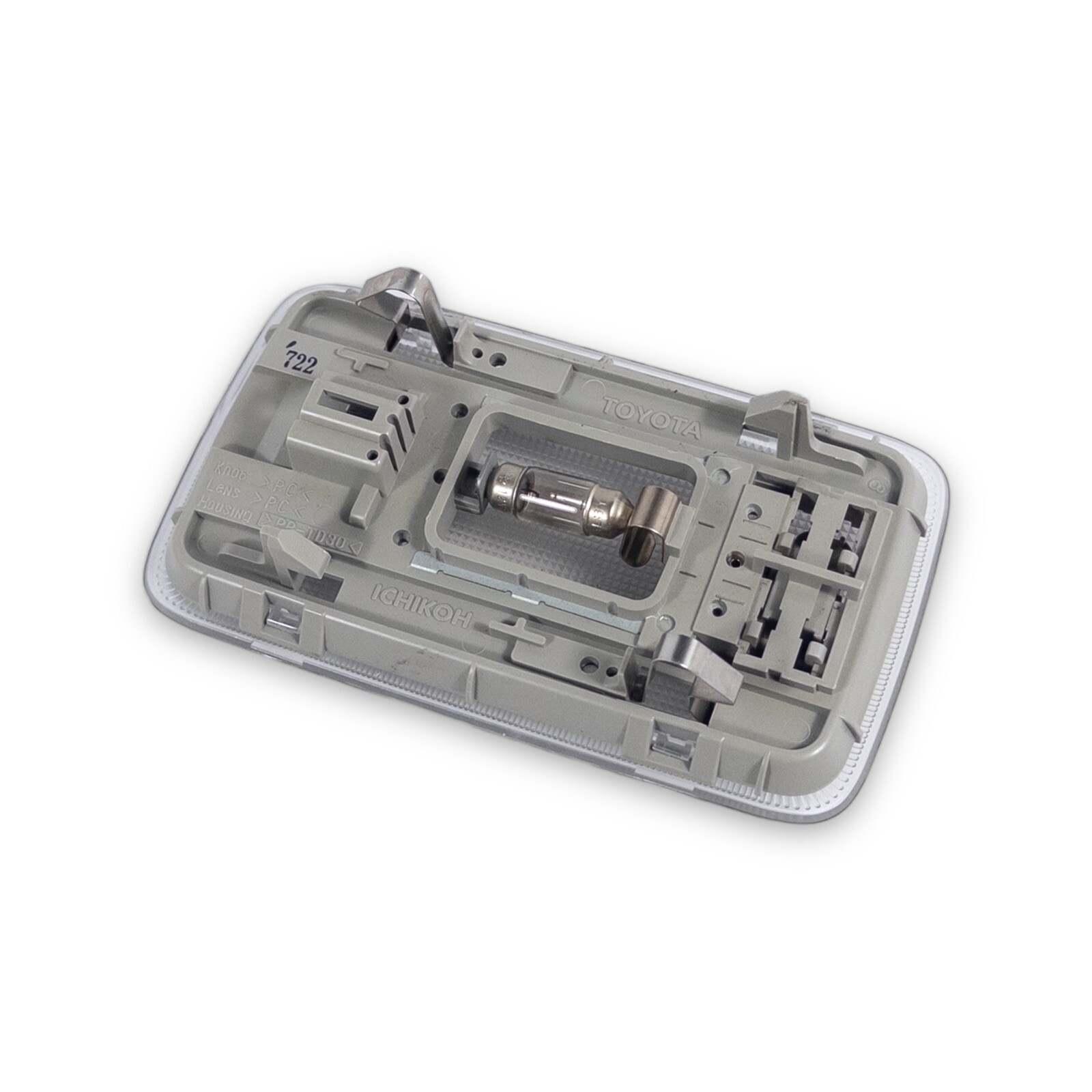 2006-2008 Toyota Corolla Gray Overhead Rear Center Dome Roof Map Light