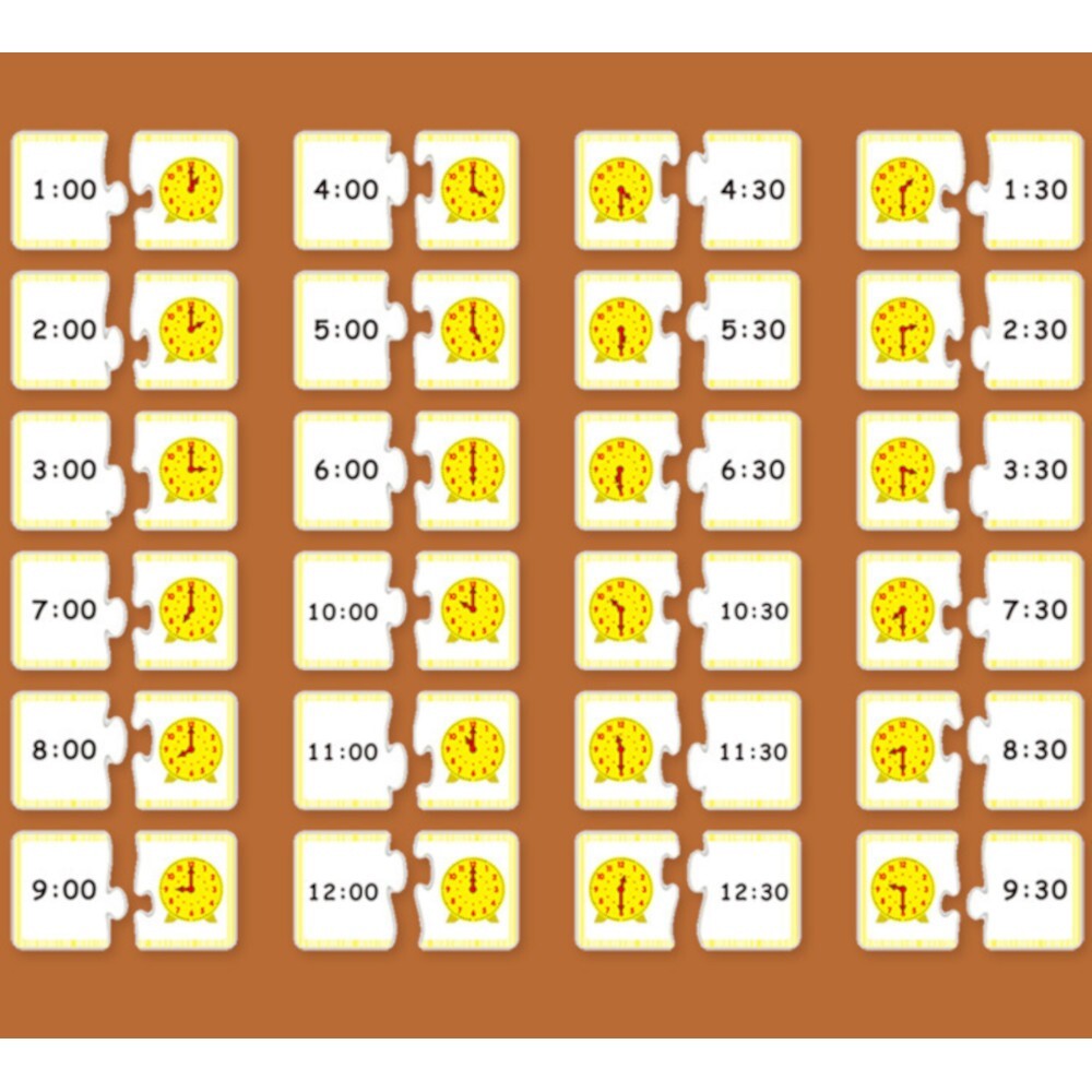 Clock/Time Learning Kit - IFIT MONTESSORI MATH MATERIALS