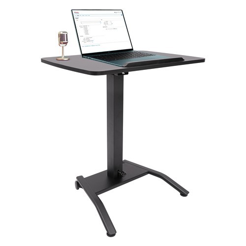 Rolling Desk Laptop Podium Desk Adjustable Standing Lifting Desk Computer Table