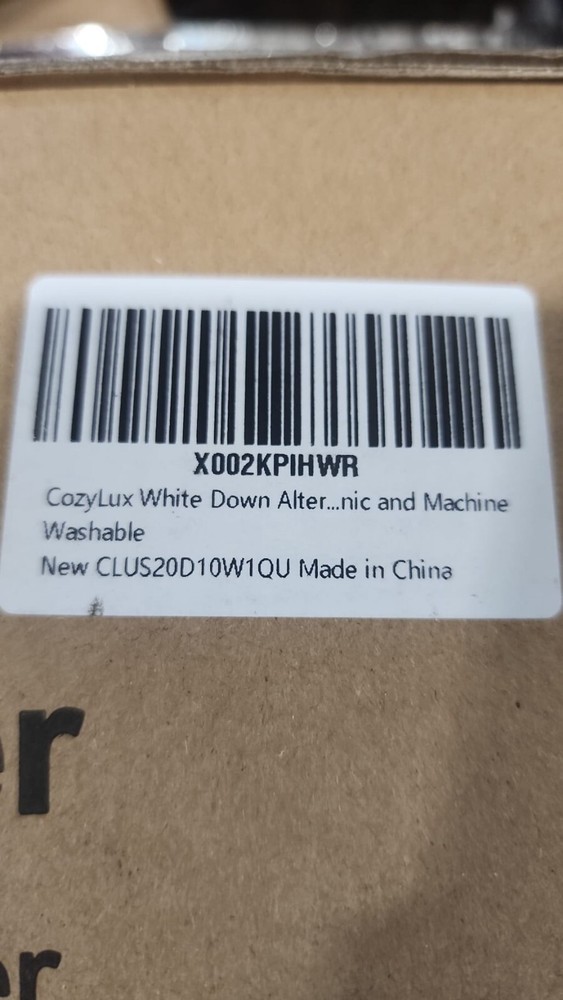 CozyLux COMFORTER 100% MICROFIBER 88'' X 88'' ~ WHITE