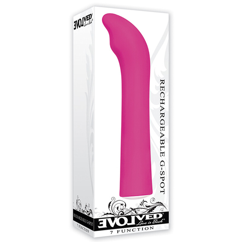 Evolved Rechargeable G Spot Vibe Pink Multi Function USB Rechargeable Vibrator