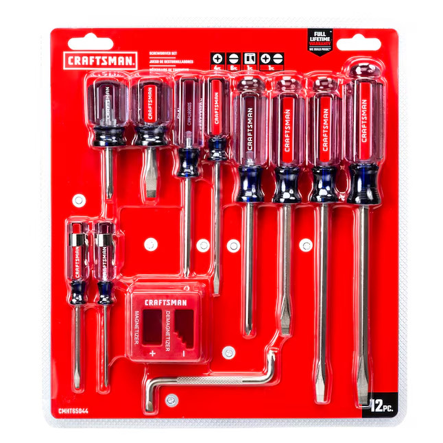 CRAFTSMAN Screwdriver Set, Assorted, 12Piece (CMHT65044)