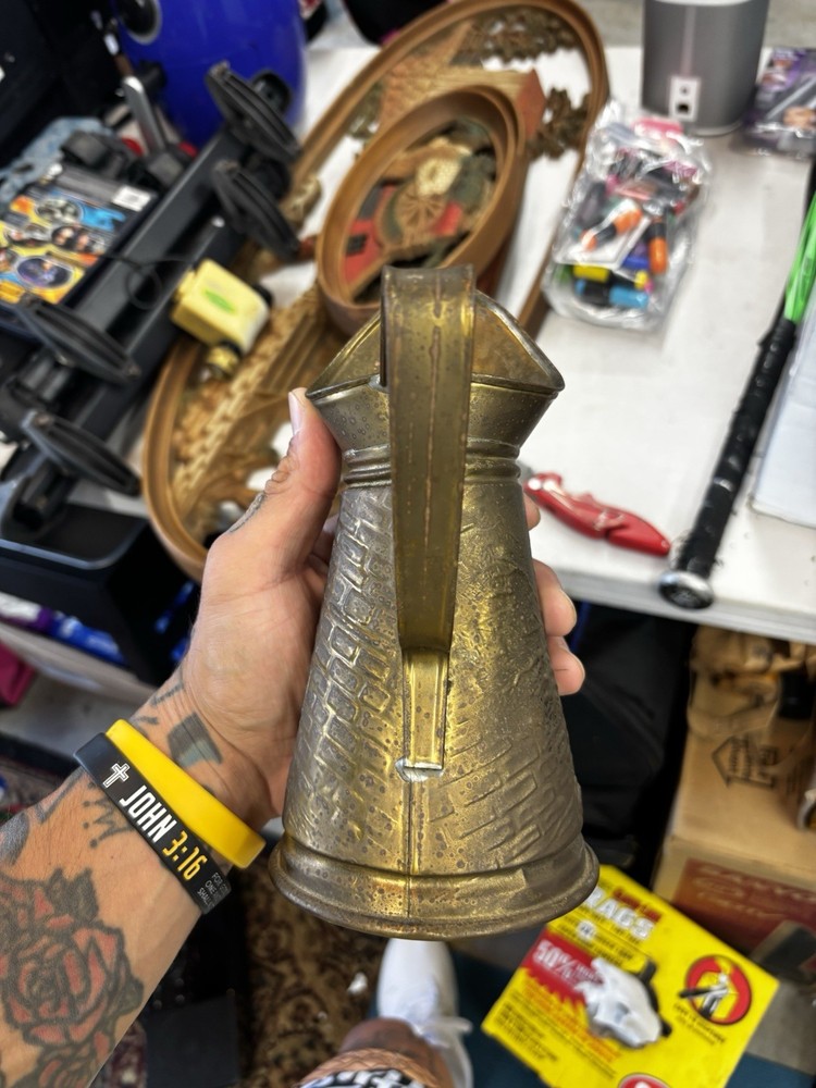 Vintage Brass Water Pitcher Made In England