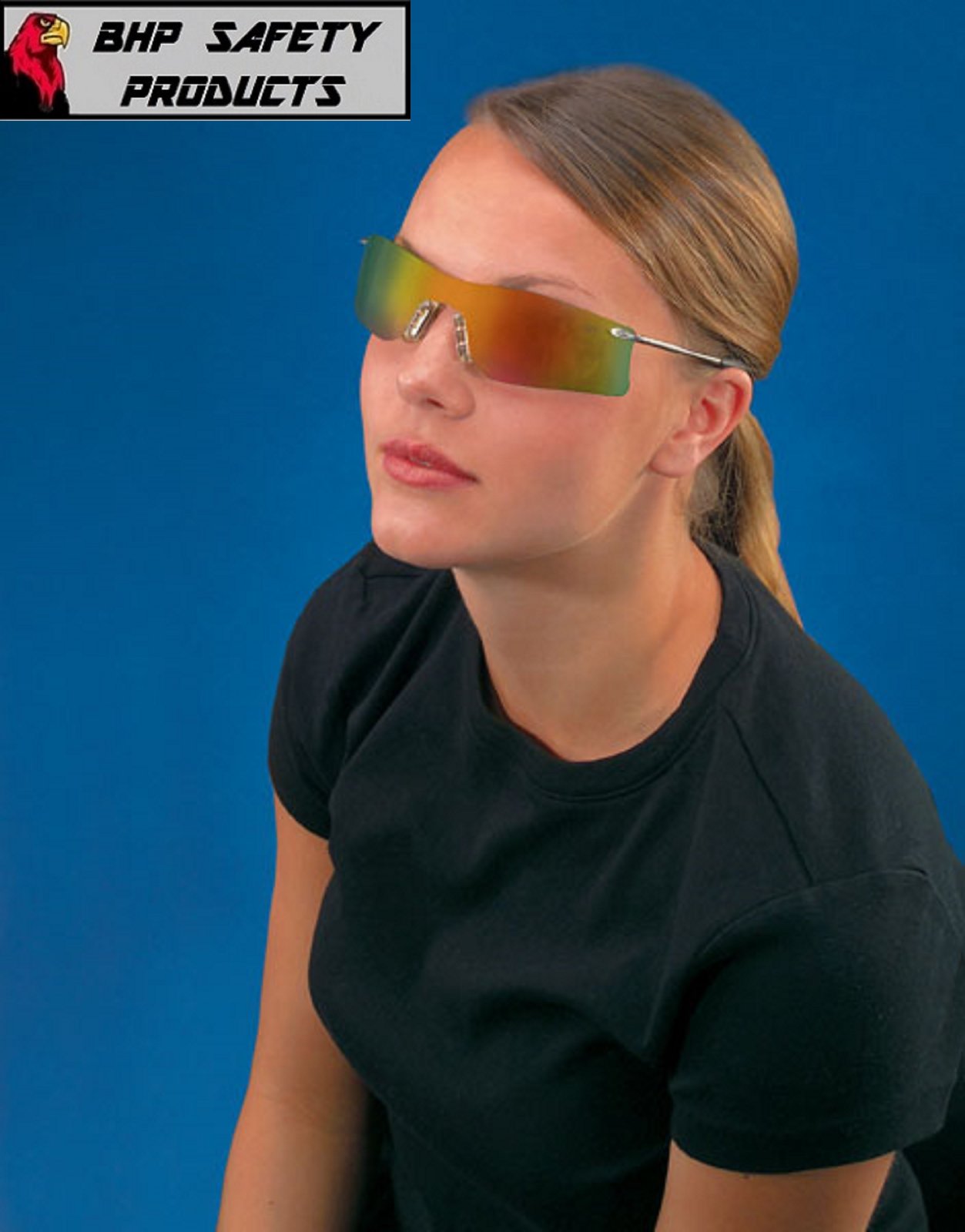 MCR CREWS RUBICON SAFETY GLASSES SUNGLASSES METAL FRAME RUBBER NOSEPIECE 1 PAIR