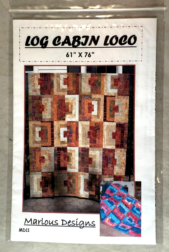 Log Cabin Loco - Marlous Desings - MD11 - Pattern Only
