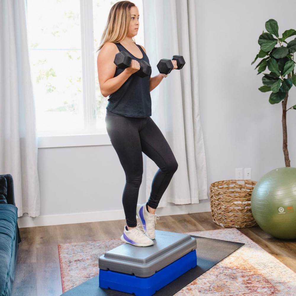 4 Inch Stackable Aerobic Exercise Platform NonSlip, Nonskid Surface