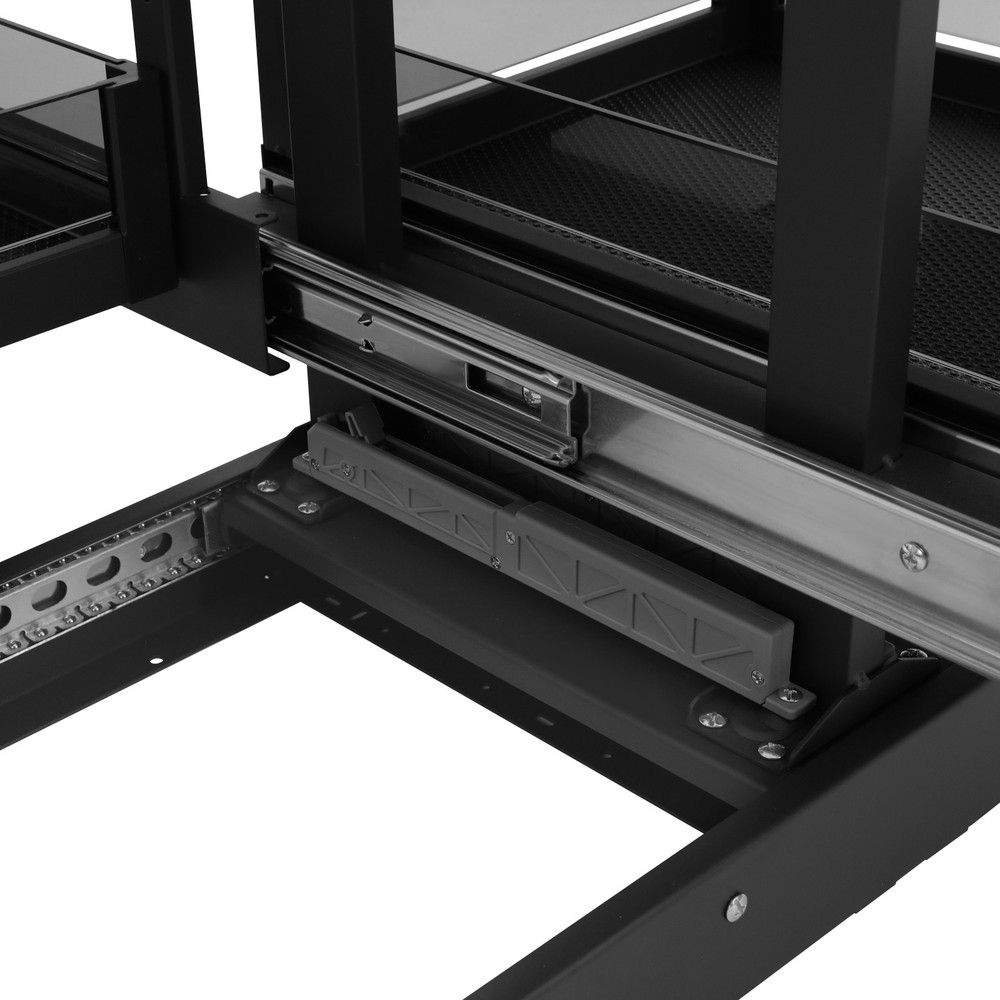 2 Tiers Kitchen Black Corner Pull Out Organizer Blind Corner Pullout Organizer