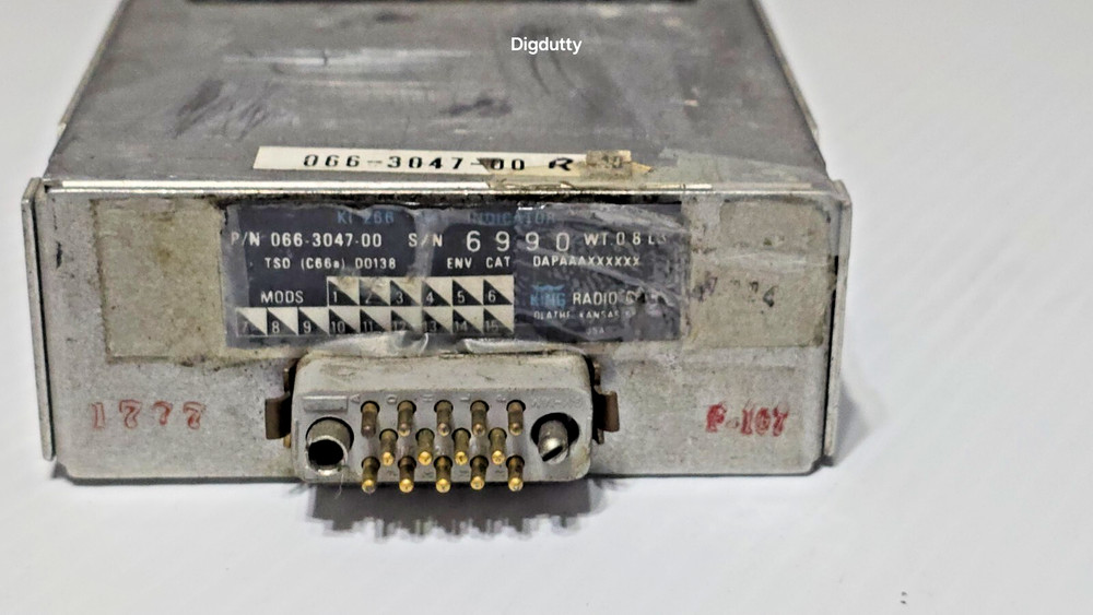 King KI-266 DME Indicator 066-3047-00 "Untested"