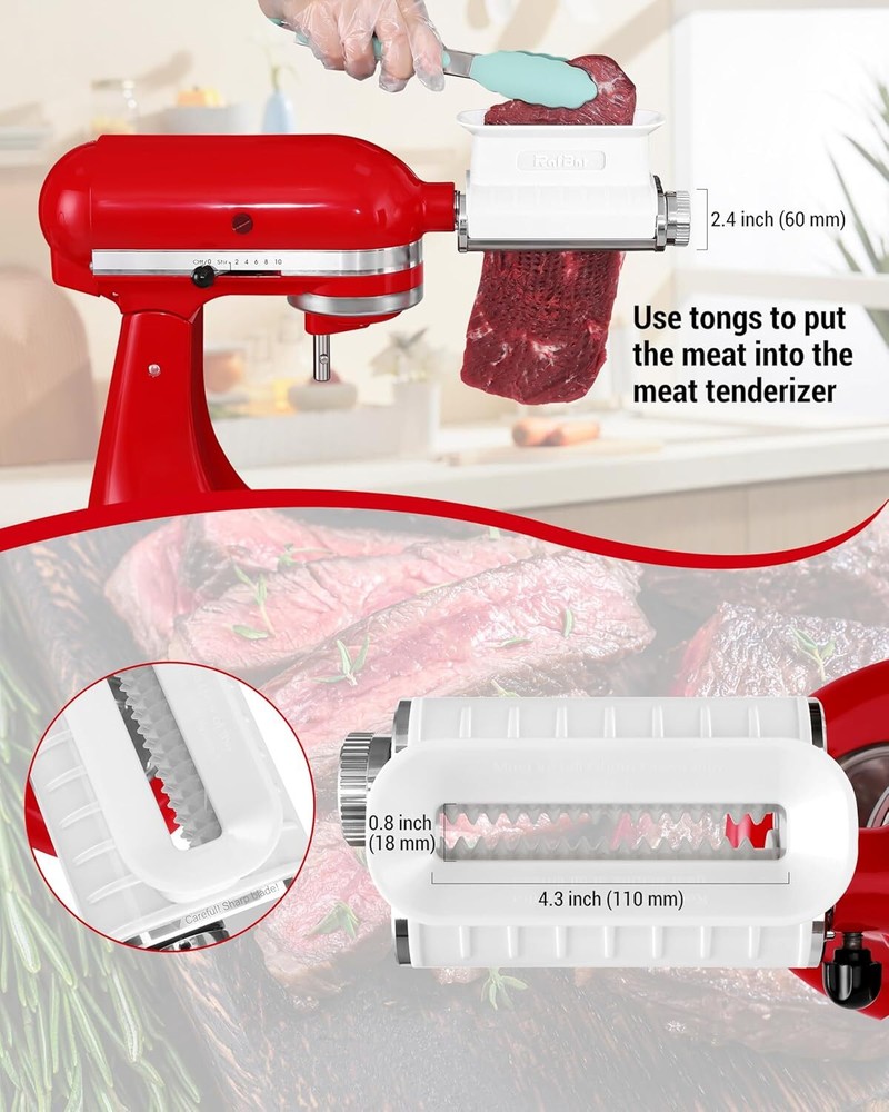 Meat Tenderizer Attachment for KitchenAid, Machine Kitchen...