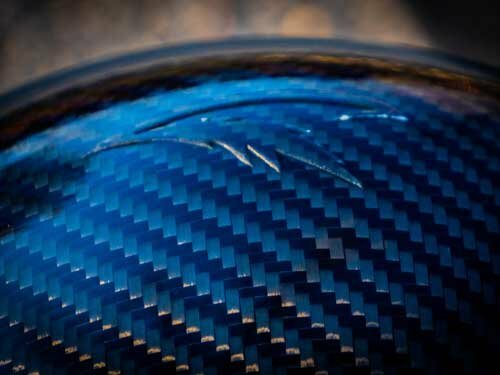 carbon fiber hard hat full brim Blue/Black ANSI/ISEA Certified 