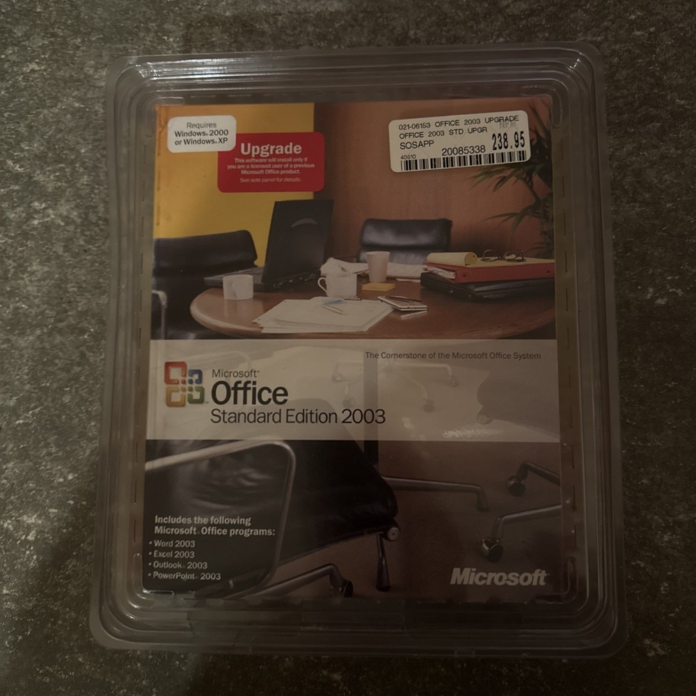 Microsoft Office Standard Edition 2003 Software New Sealed