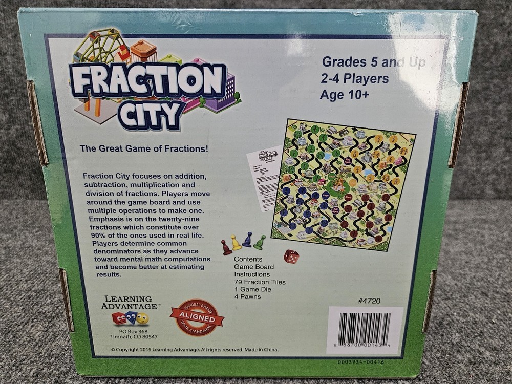 Learning Advantage FRACTION CITY Game