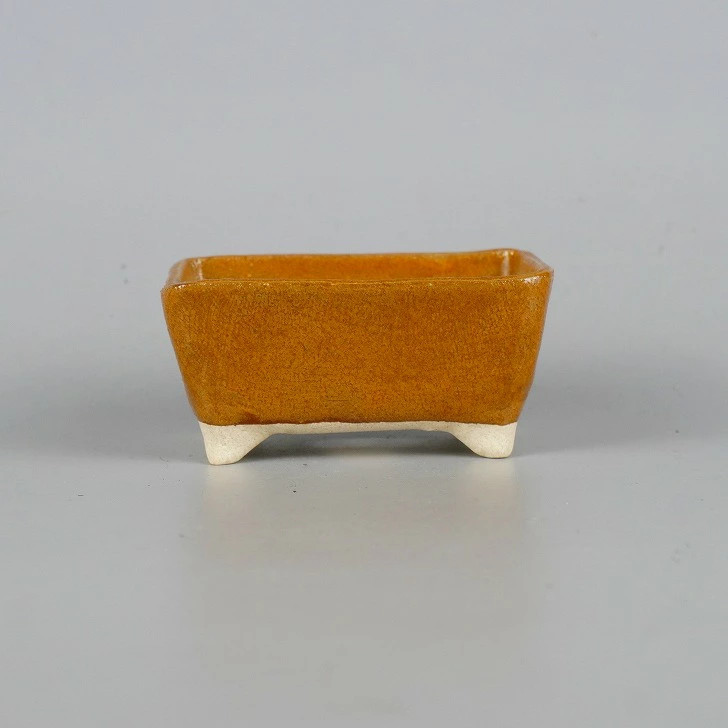 Yuki Shoseki Rectangular Bonsai Pot 3.35in