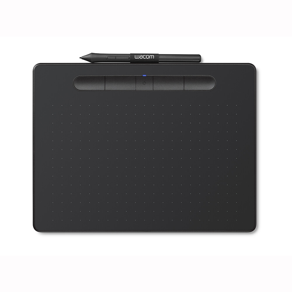 Wacom Intuos Medium Wireless Graphics Tablet - Black, Certified Refurbished