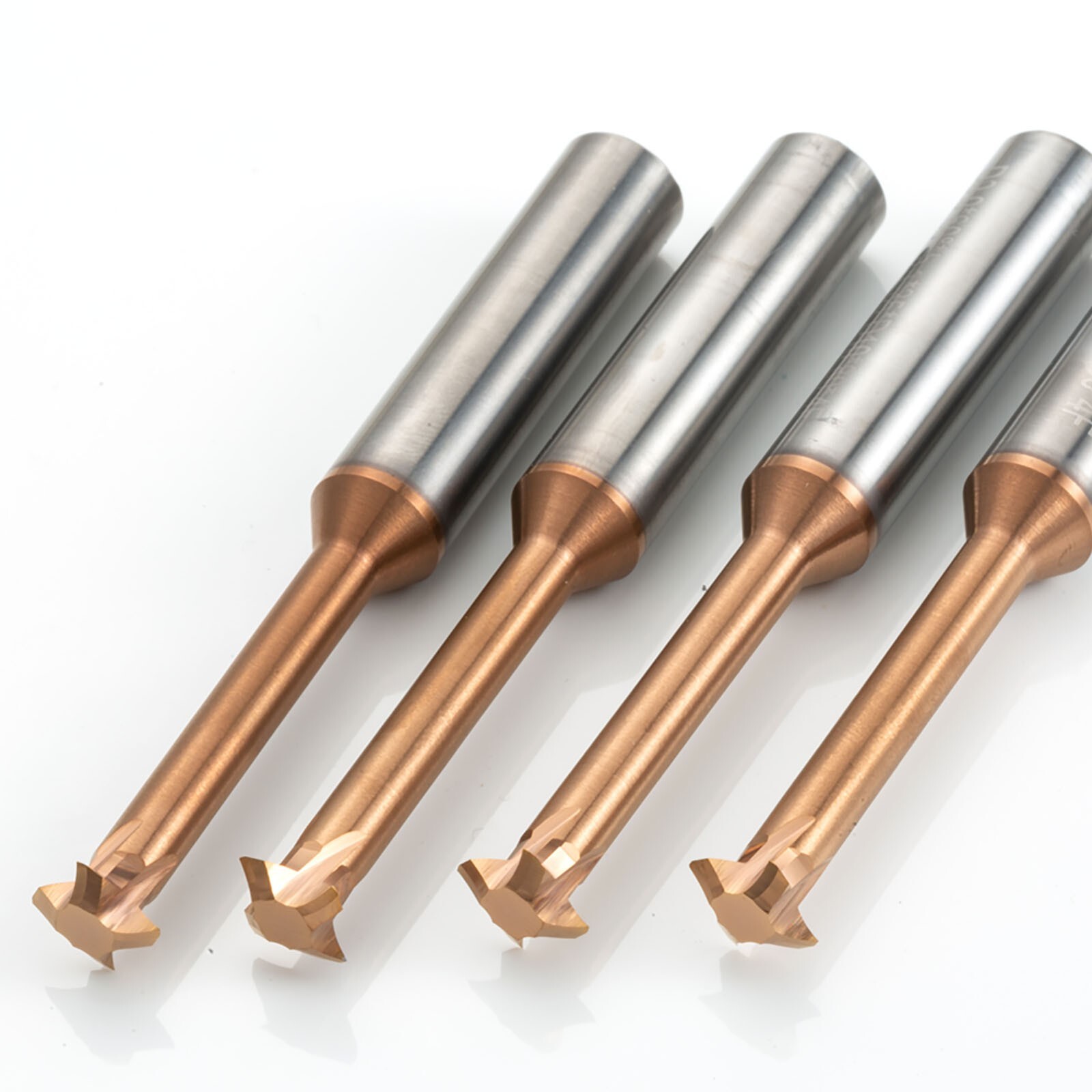 5pcsD2.0/3.0/3.9/4.85/5.9 Carbide Metric Thread Mill Cutter for Steel 60 Degrees